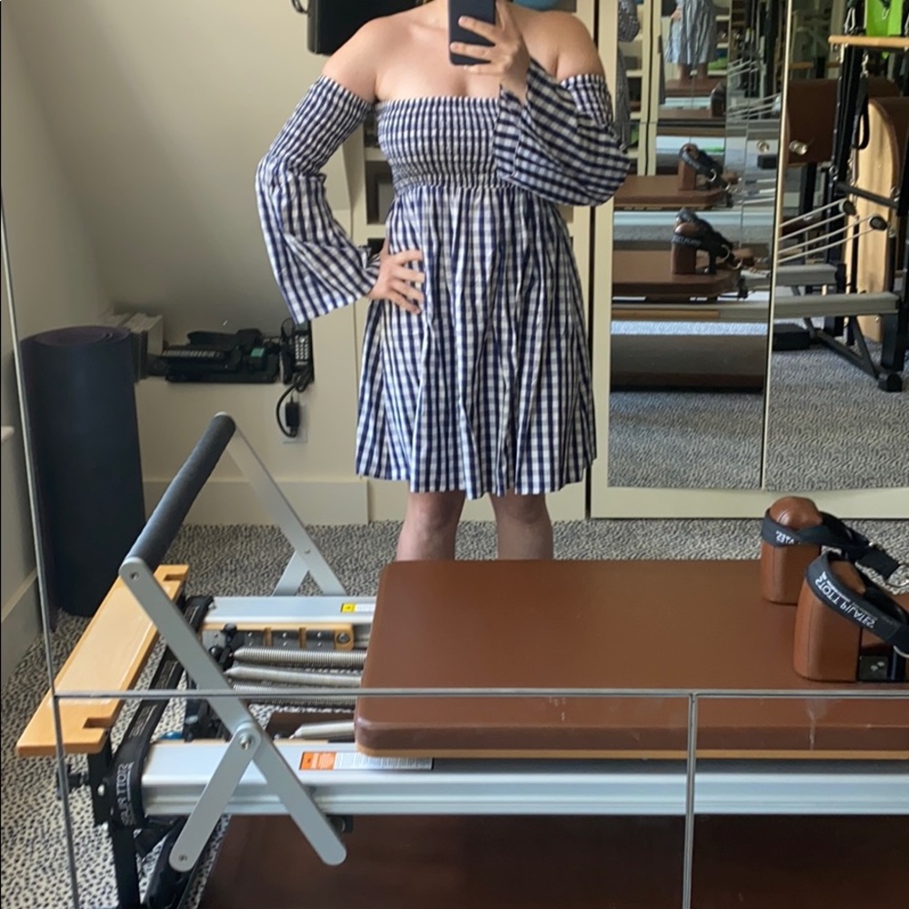 Milky Gingham Dress Size L